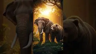 elephant 🐘 aur bhalu ka kahani#Elephant#Bear#Bhalu#Hathi#ElephantAndBear#song #standing#viral video#