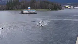 Harbour Air Seaplane landing Vancouver 8K
