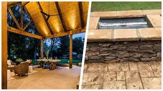 75 Orange Stamped Concrete Patio Design Ideas You'll Love ♡