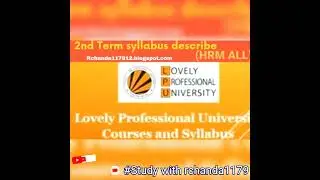 MBAsyllabus|specialforLPU students|full describeHRMsyllabus in easy wayHRM|notesprovided in easyway✅