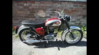 BSA B40 SS90 road test on raised gearing after electrical / ignition fault found, fixed + discussed.