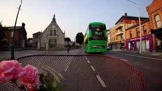 Cycling in South Dublin Streets in the Morning ❀ City Bike 4K | Ambiance Sound - Part 1