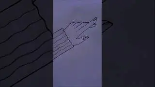 Beautiful Hand Drawing //Aesthetic Girls Hand Art #drawing #ytshorts #art #fypシ゚viral #trending #fyp