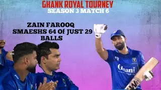 Ghaani gllas vs Markhor:  Match 6 highlights | GHANI👑TOURNEY| GRT Zain Farooq show 🤯|Salman but |