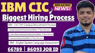 🔥IBM Finally CIC Offline Test | SVAR Test | IBM ASE Mass Hiring Updates | IBM Hiring Process 2025