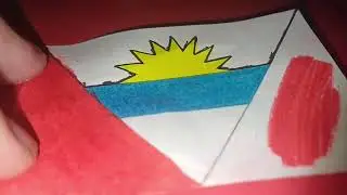 Drawing the flag of Antigua and Barbuda 🇦🇬