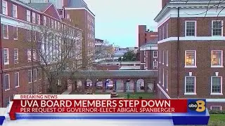 Top UVA officials resign after pressure from soon-to-be governor Spanberger: NYT