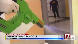 Deep cleaning schools in Harnett County