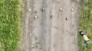 Ukraine safely clears the road of Russian TM-62 anti-tank mines from the sky via commercial drone