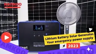 1000W 1024kWh LifePO4 Solar Power Generator for Whole Home Power Backup