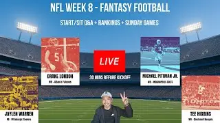 NFL Week 8 Live Fantasy Football Redzone | Q&A Start/Sit, Rankings, Scores, News & Analysis