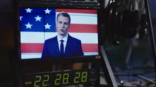 News On A Monitor Stock Video