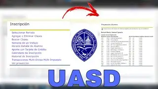 Como ver LA PROYECCIÓN de materias de la UASD