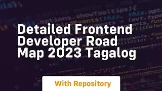 detailed frontend developer road map 2023 tagalog