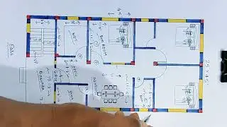 25x45 house plan 3 bedroom ll 1225 house design