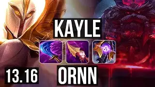 KAYLE vs ORNN (TOP) | 8/1/8, 300+ games | KR Challenger | 13.16