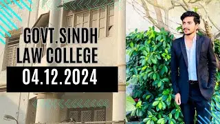 A Day in College Of Law (Govt.Sindh Law College)|Vlog With Adv.Zeeshan Ali|