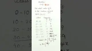 #PYQ, 2022#Statistics#CBSE Class 10#short#shorts