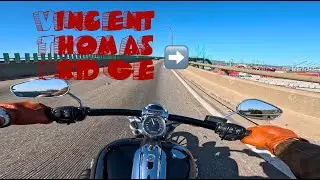 [EngineSoundOnly] Riding across Vincent Thomas Bridge to USS Iowa - 2016 Harley Davidson Breakout