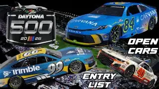 2026 NASCAR Daytona 500 Open Cars Entry List