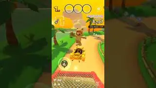 ❤️🐱 Cat Mario ❤️🐱 gets nonstop combo in 🏖🌅 GBA Cheep-Cheep Island R/T 🏖🌅 - Mario Kart Tour
