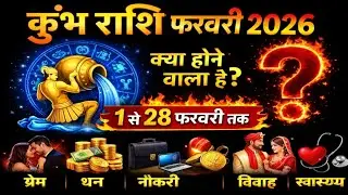कुंभ राशि 🔥 फ़रवरी 2026 निर्णायक महीना | अब पीछे मुड़कर नहीं देखेंगे | Aquarius Horoscope