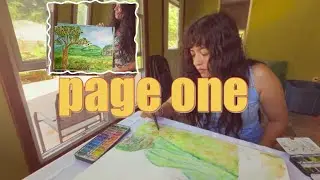 Illustrating my first children's book! | 🦢Using watercolor to connect to my inner child