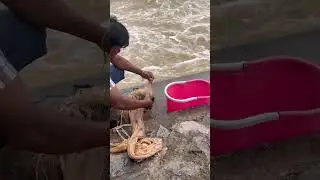 Khmer net fishing