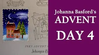 DAY 4 of Johanna Basford Advent Calendar #Christmas #Coloring