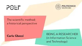 The scientific method: a historical perspective (Carlo Ghezzi)