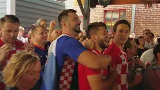 Croatia equalizes v England, fans go nuts at Amsterdam Tavern World Cup 2018 | SoccerHive