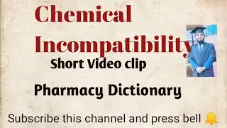 Chemical incompatibility, Types #pharmacisttayyebofficial