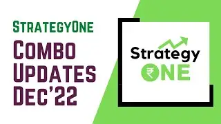 StrategyOne Combo Updates Dec'22 | StrategyOne Algo