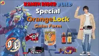 Special Items Orange Lock !!! kamen Rider Build Gaim form (fanart) by exaid two