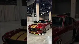Insane Widebody 1967 Ford Mustang Fastback Restoration - Custom Candy Red & Gold