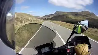 On the B4391 heading towards Bala on a Honda NC750X 2-up
