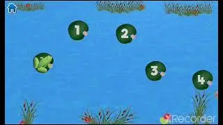 the jumping frog number and animals they names number)(study with fun)