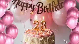 🎂 Забавное поздравление с днем ​​рождения для нее &ndash; Пожелания на 28-й день рождения 💕✨