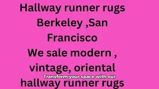 Hallway runner rugs San Francisco,Rug master  #longhallway #runnerrugs #Vintagerunner