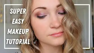 EASY PURPLE EYESHADOW TUTORIAL // easy makeup tutorial for beginners