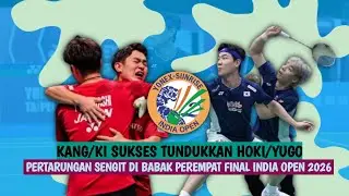 🔴LIVE - Kang Min Hyuk/Ki Dong Ju Vs Takuro Hoki/Yugo Kobayashi - India Open 2026