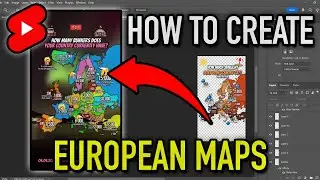 How to make BEAUTIFUL European Maps for Youtube Shorts