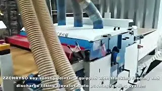 ZZCHRYSO Amazing wood board multi blade rip saw machine video