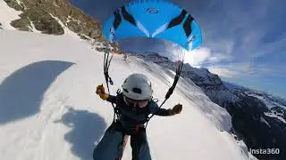 Speedriding in Glacier 3000 Switzerland