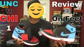 AIR JORDAN 1 RETRO UNC TO CHICAGO REVIEW & ON FEET