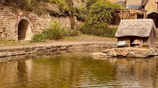 Visual walk of fairytale Wroxton village in England 