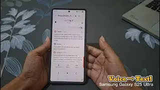 Как расшифровать голосовые записи с помощью функции Transcript Assist | Samsung Galaxy S25 Ultra