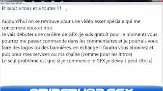 MES DEBUTS DE GFX, MA FIN DU VFX ?
