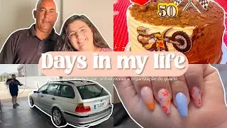 Rotina real: Anivers&aacute;rio do pai, unhas coloridas e limpeza do quarto 🧺💅