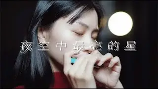 小姐姐口琴深情演奏《夜空中最亮的星》，请照亮我前行【吹口琴的小园园】